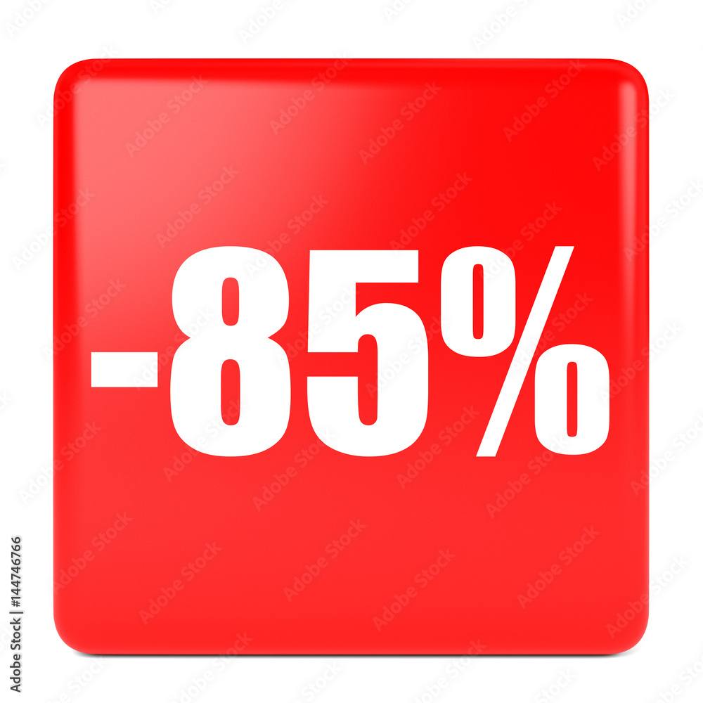 Eighty five percent off. Discount 85 %. Eighty five percent off. Discount 85 %.