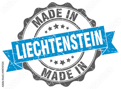 made in Liechtenstein round seal