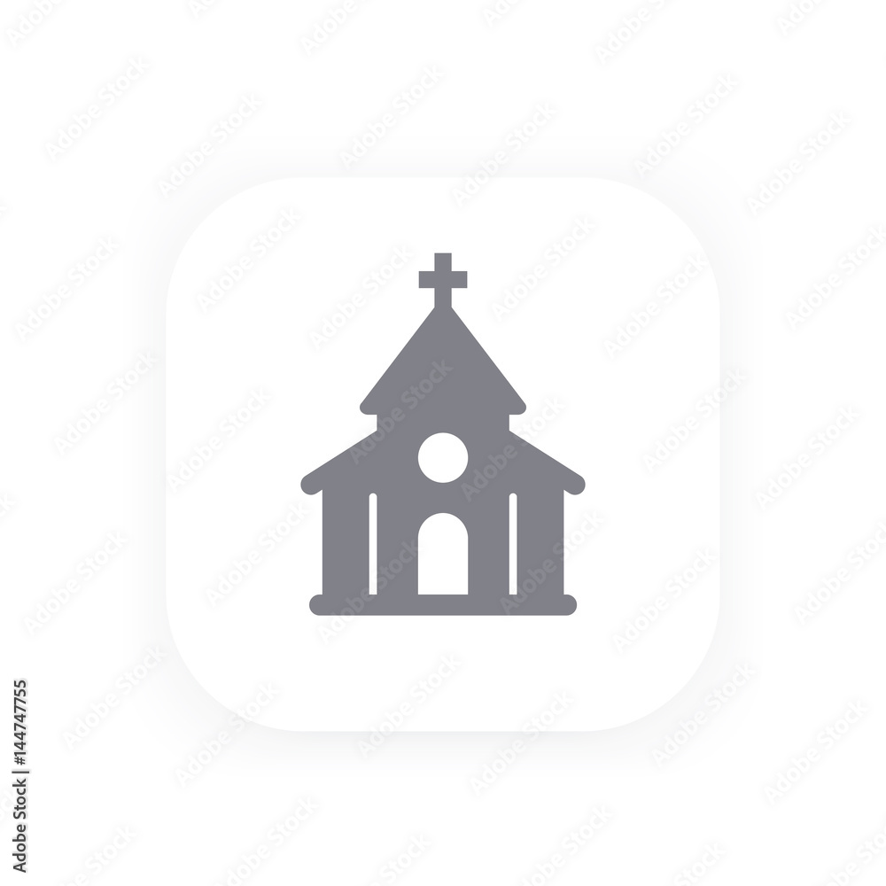 church vector icon