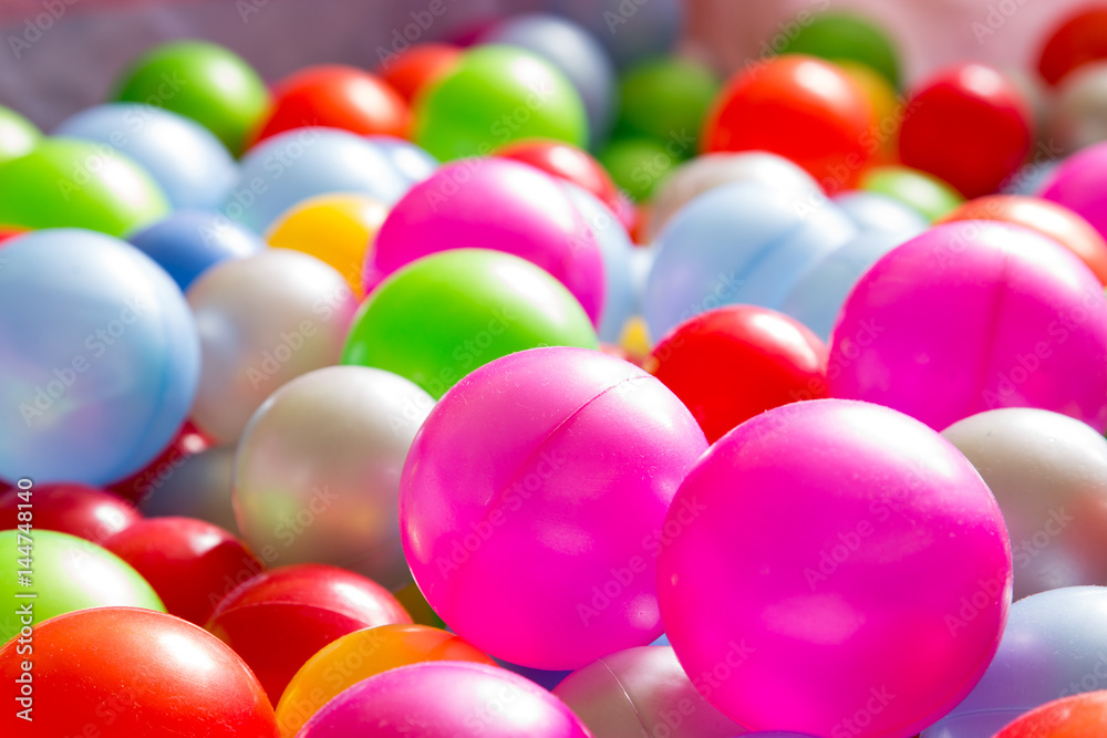 Multicolored plastic balls Multicolored plastic balls