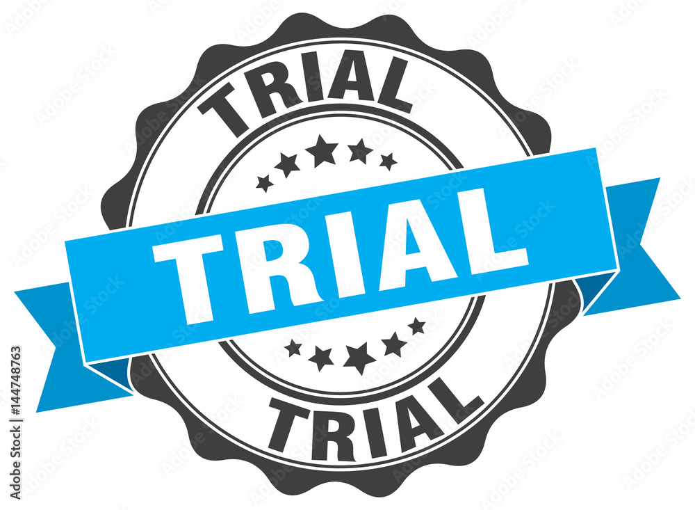 Obraz premium trial stamp. sign. seal