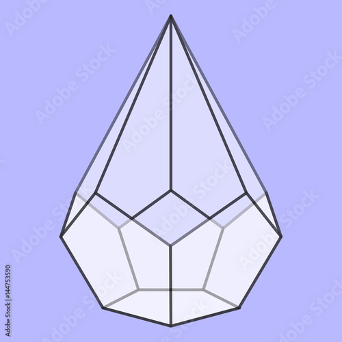 Vector illustration with glass florarium