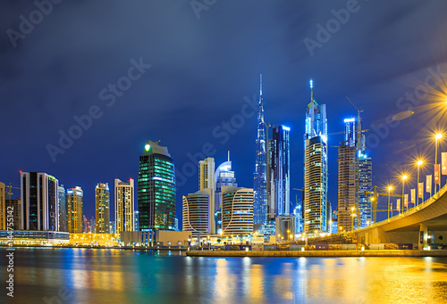 Obraz na płótnie Dubai panorama skyline 5 w salonie