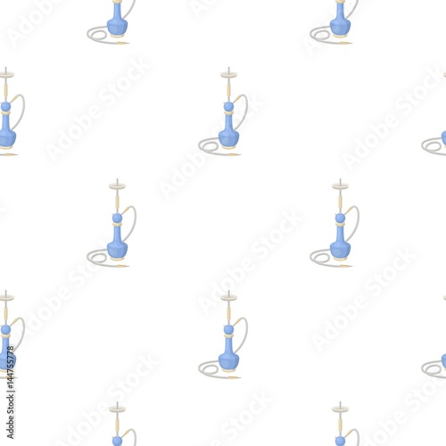 Hookah icon in cartoon style isolated on white background. Turkey pattern stock vector illustration.