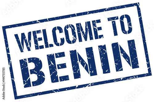 welcome to Benin stamp