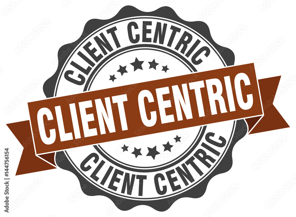 client centric stamp. sign. seal