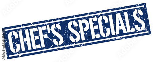 chef's specials square grunge stamp