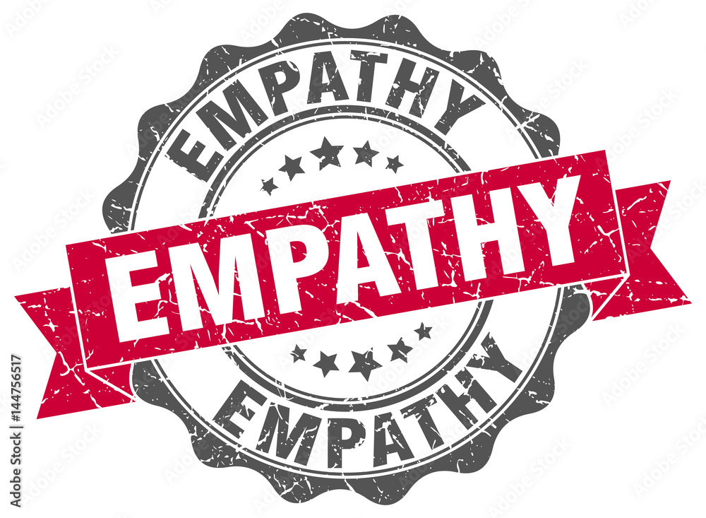 Fototapeta premium empathy stamp. sign. seal