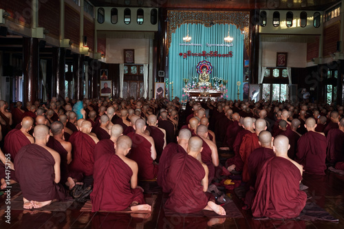 Monks in monastery