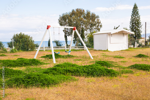 Children swing at Playground