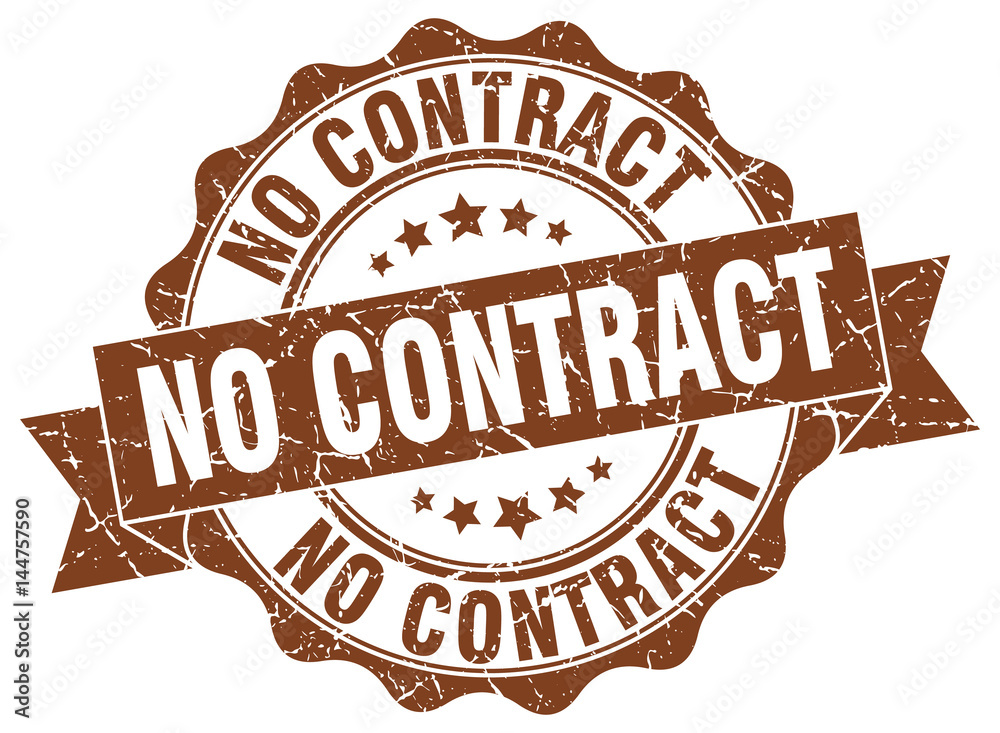 Obraz premium no contract stamp. sign. seal