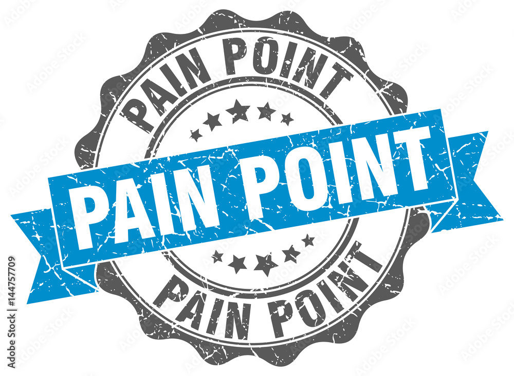 Fototapeta premium pain point stamp. sign. seal