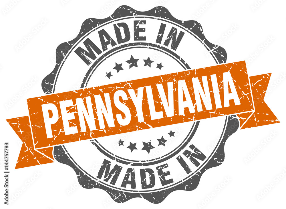 Fototapeta premium made in Pennsylvania round seal
