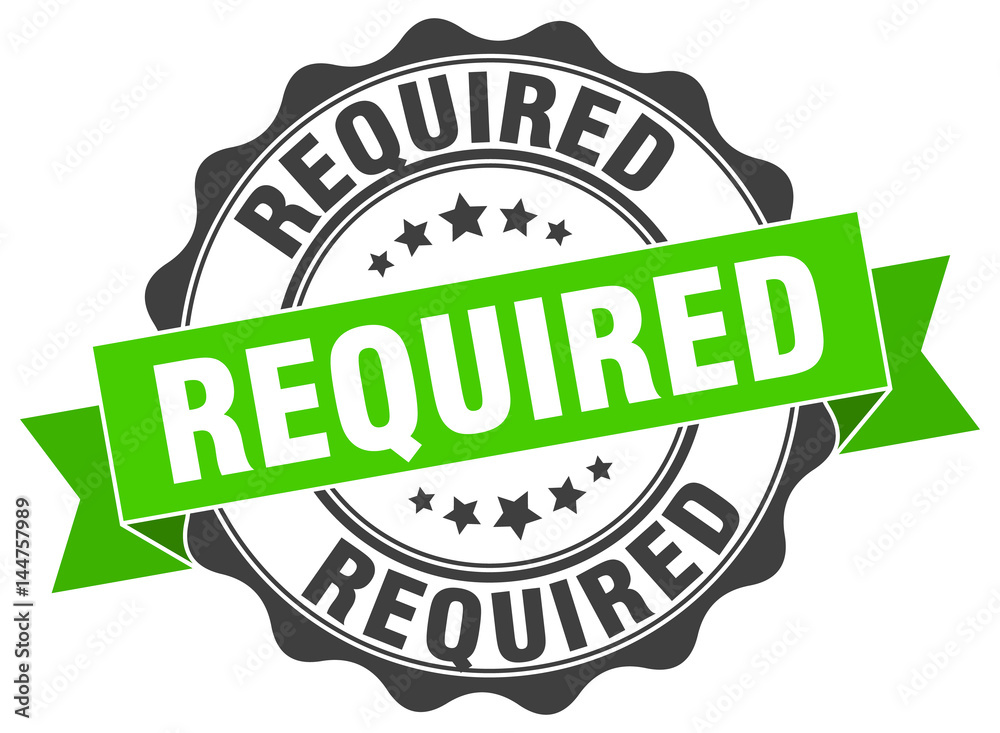 Obraz premium required stamp. sign. seal