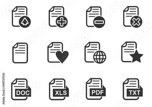 document icon set