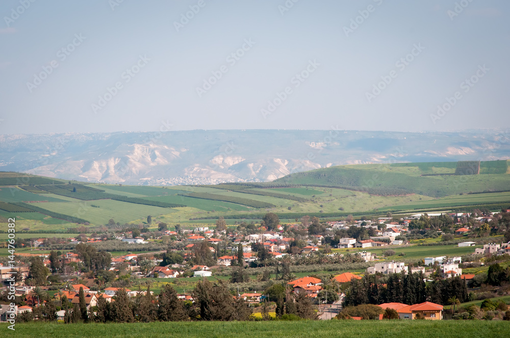 View of the valley  Galilee , Israel .