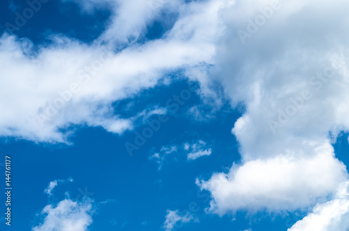 Blue sky with clouds background