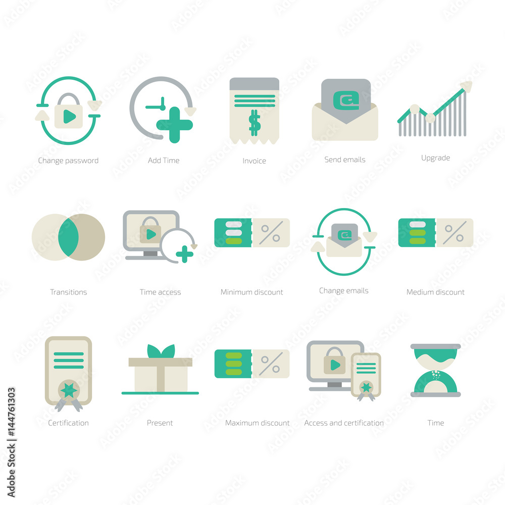 Set of 15 Admin Panel and Dashboard Icons Set of 15 Admin Panel and Dashboard Icons