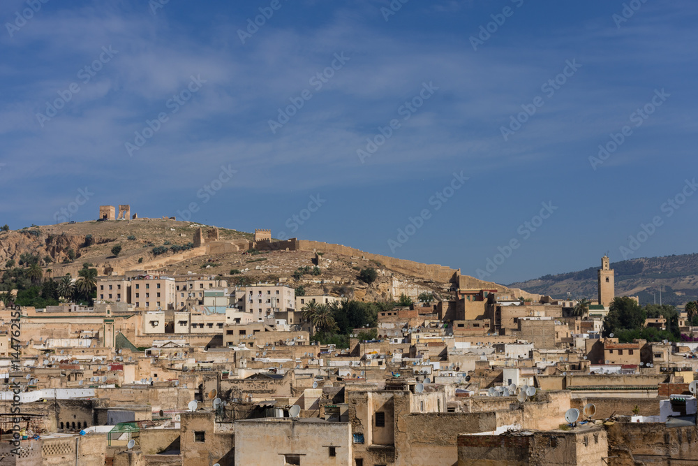 Vue sur la ville de Fès, Maroc