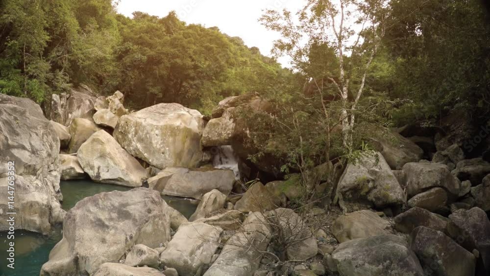 River in the forest near Ba Ho Waterfall. Vietnam. Nha Trang River in the forest near Ba Ho Waterfall. Vietnam. Nha Trang