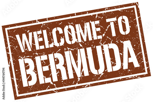 welcome to Bermuda stamp
