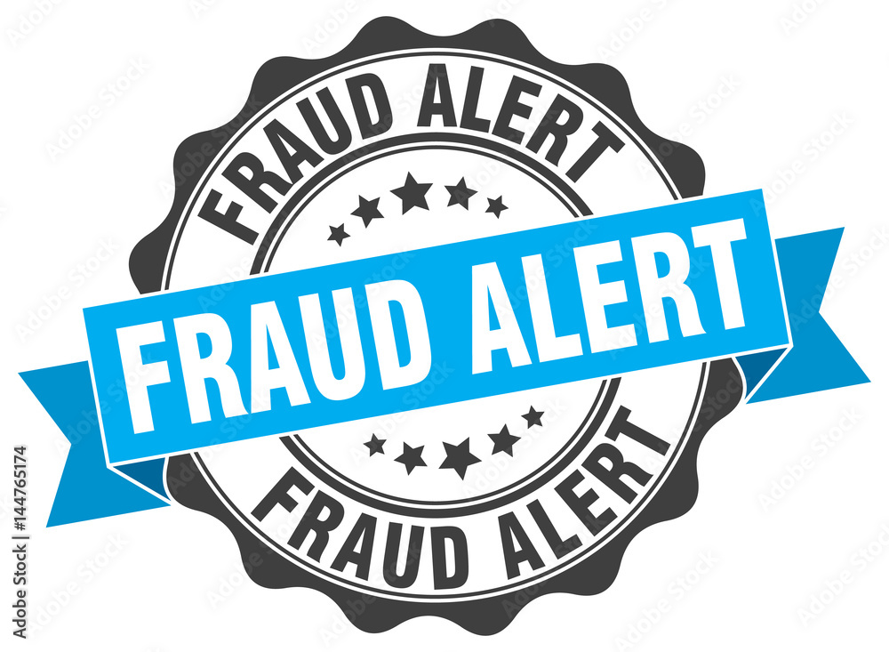 fraud alert stamp. sign. seal