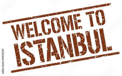 welcome to Istanbul stamp