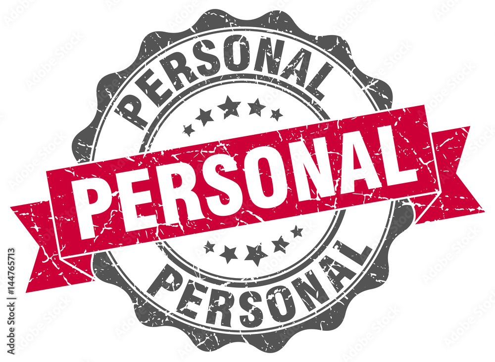 Fototapeta premium personal stamp. sign. seal