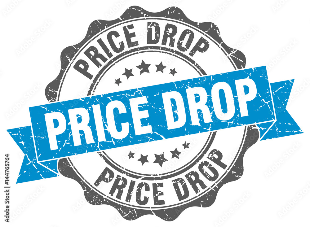 Fototapeta premium price drop stamp. sign. seal