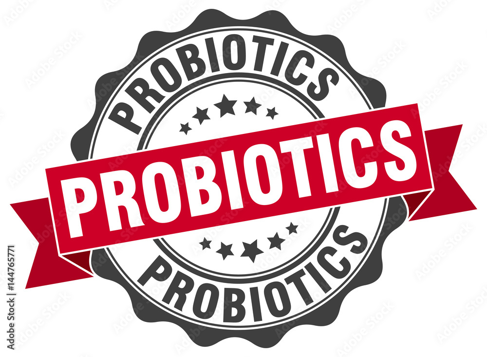 probiotics stamp. sign. seal