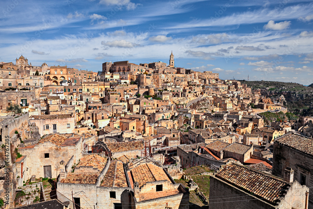 Matera, Basilicata, Italy: the old town 