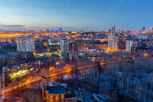 big city at night