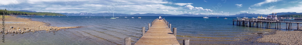 Pier on the north shore in Tahoe near Tahoe City.