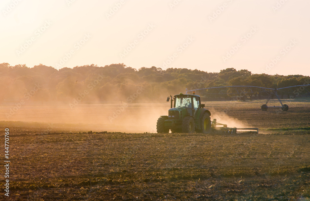 Obraz premium tractor working