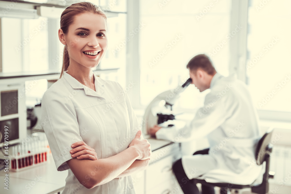 Fototapeta premium At the laboratory