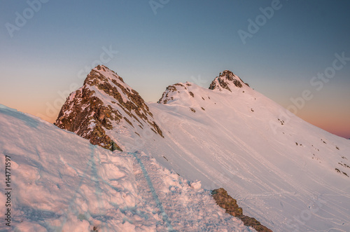 High Tatra mountains, winter landscape, Poland