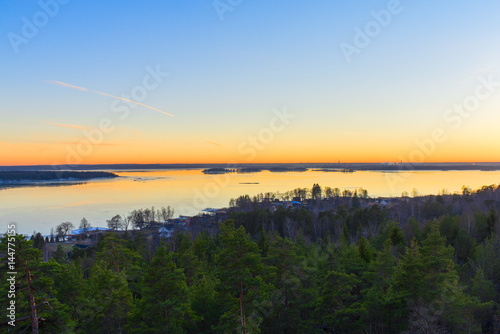 Sunset over Norrköping