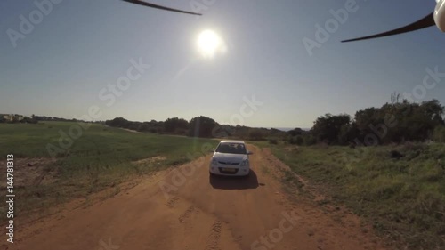 POV Drone with camera attached 