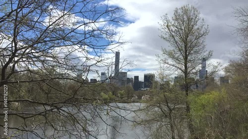 Timelapse View of the lake in Central Park photo