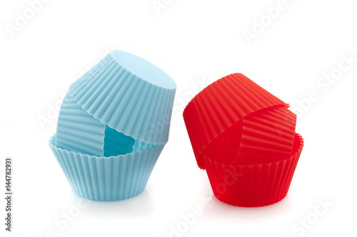 Colourful silicone form for cooking muffin and cupcake