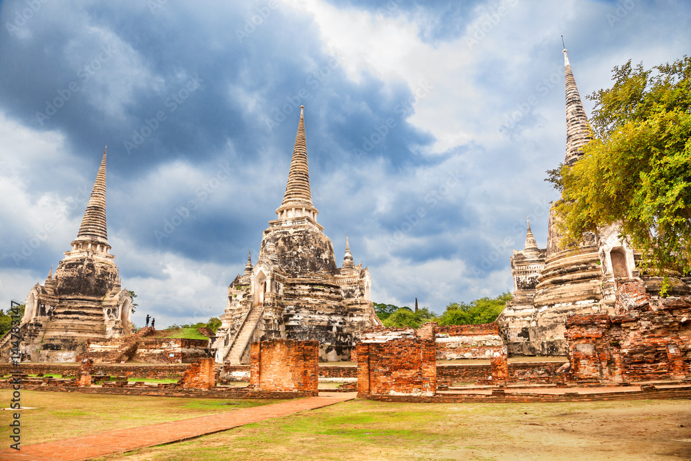 Wat Phra Si Sanphet, Ayutthaya Historical Park, Phra Nakhon Si, Thailand Wat Phra Si Sanphet, Ayutthaya Historical Park, Phra Nakhon Si, Thailand