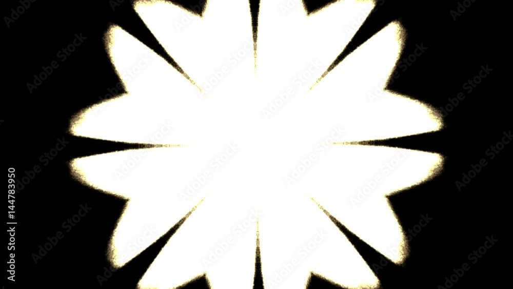 Cortinillas de tv  o fondo fractal caleidoscopico de formas de estrella 
