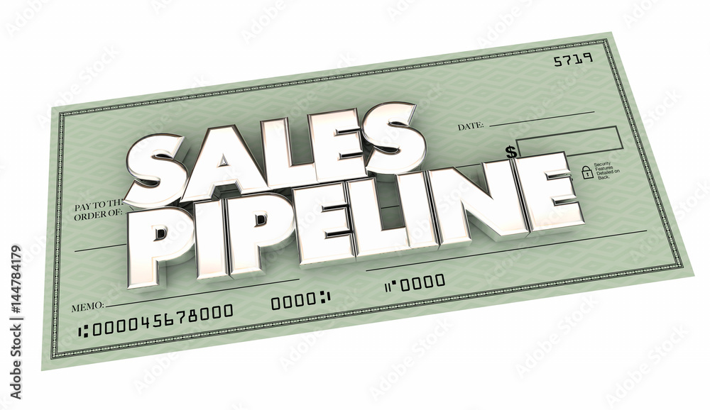 Sales Pipeline Check Selling Prospects Make Money 3d Illustration Sales Pipeline Check Selling Prospects Make Money 3d Illustration