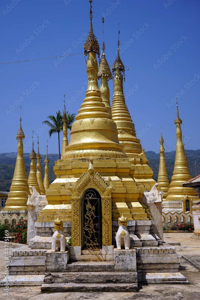 Golden stupas