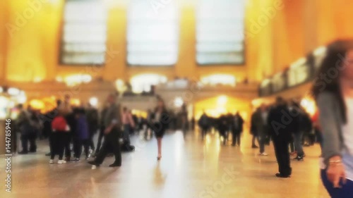 Timelapse of commuters at Grand Terminal