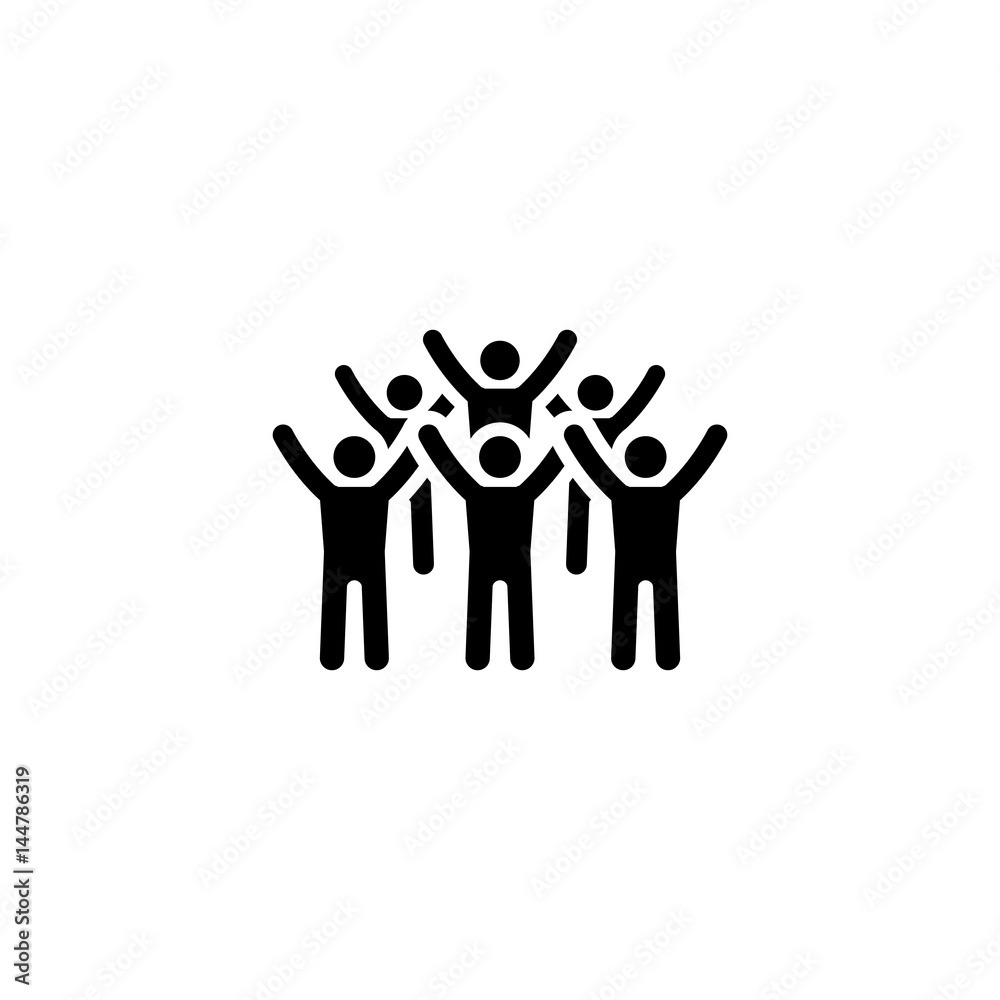 Teamwork Icon. Flat Design. Teamwork Icon. Flat Design.