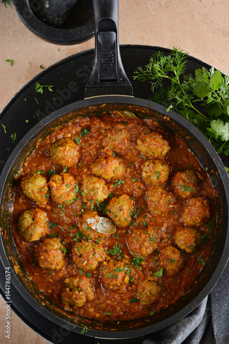 Lamb meatball curry