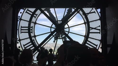 Clock of Musee D'orsay in Paris, France photo