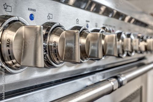 Close Up of Knobs on Quality Gas Stove