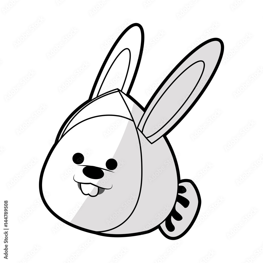 Obraz premium easter bunny icon image vector illustration design 